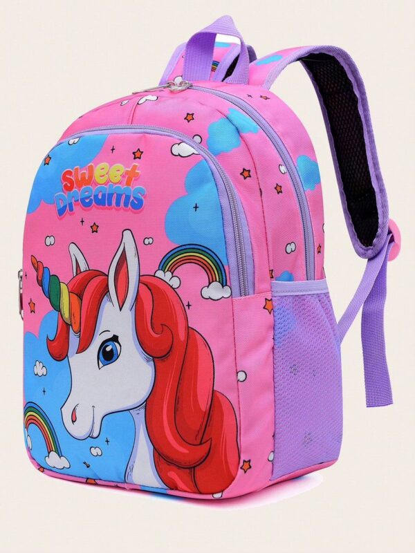 Mochila para niña con diseño de unicornio