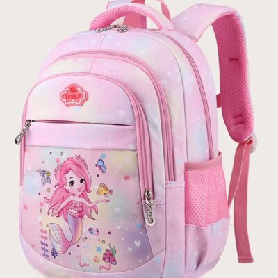 Mochila para niña con diseño de sirena