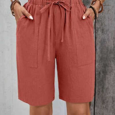 Pantalón corto de pierna recta