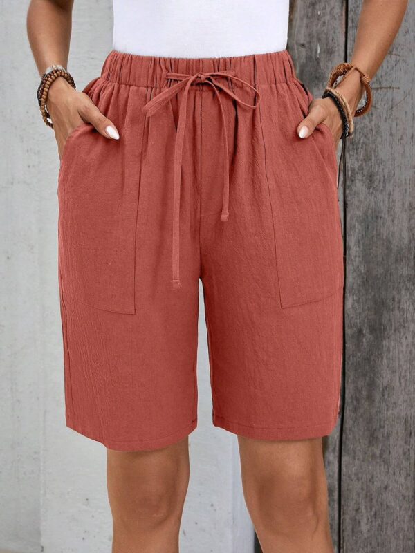 Pantalón corto de pierna recta